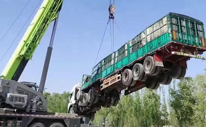 莘县道路脱困救援案例